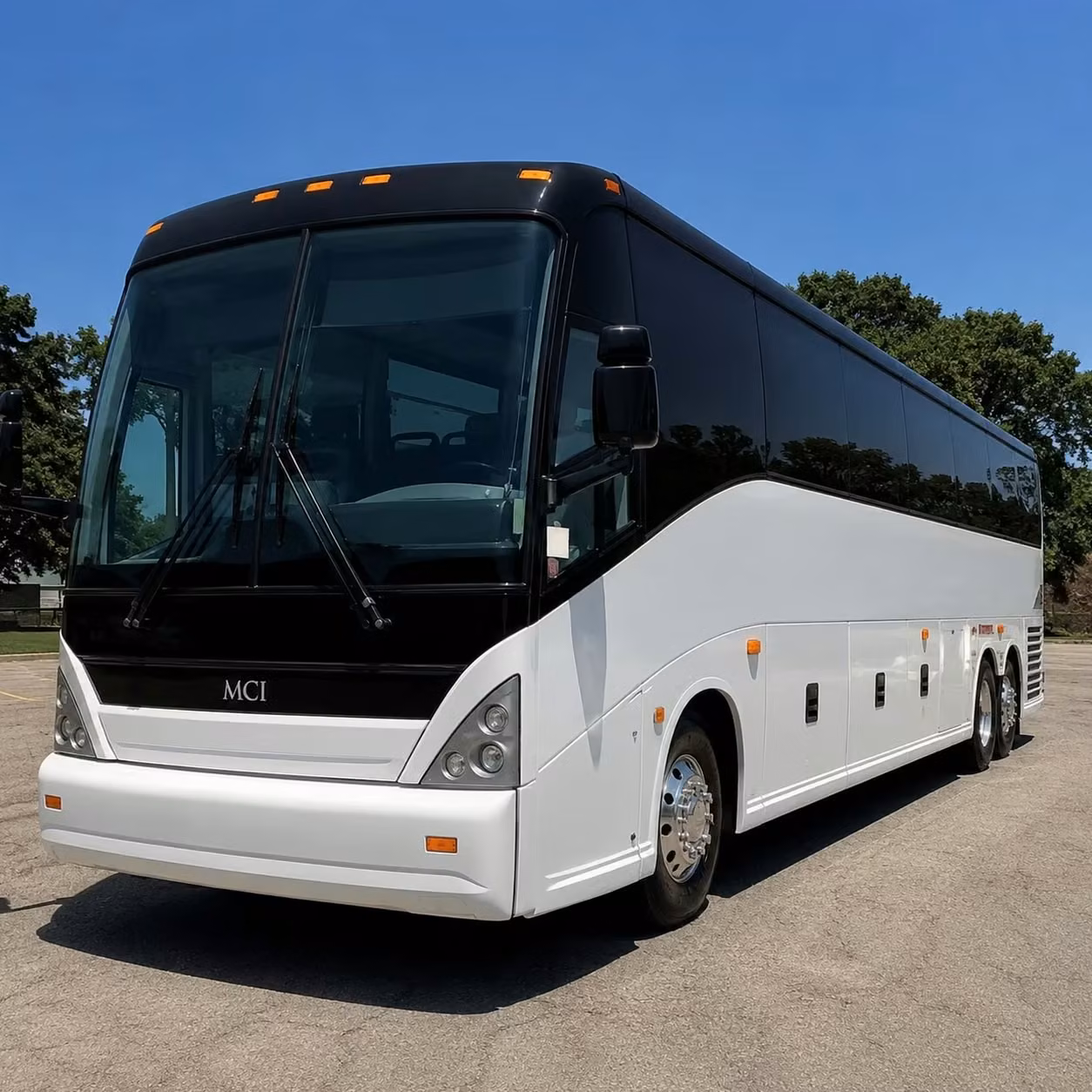 a charter bus keeps your fontana corporate group together from pickup to terminal drop off