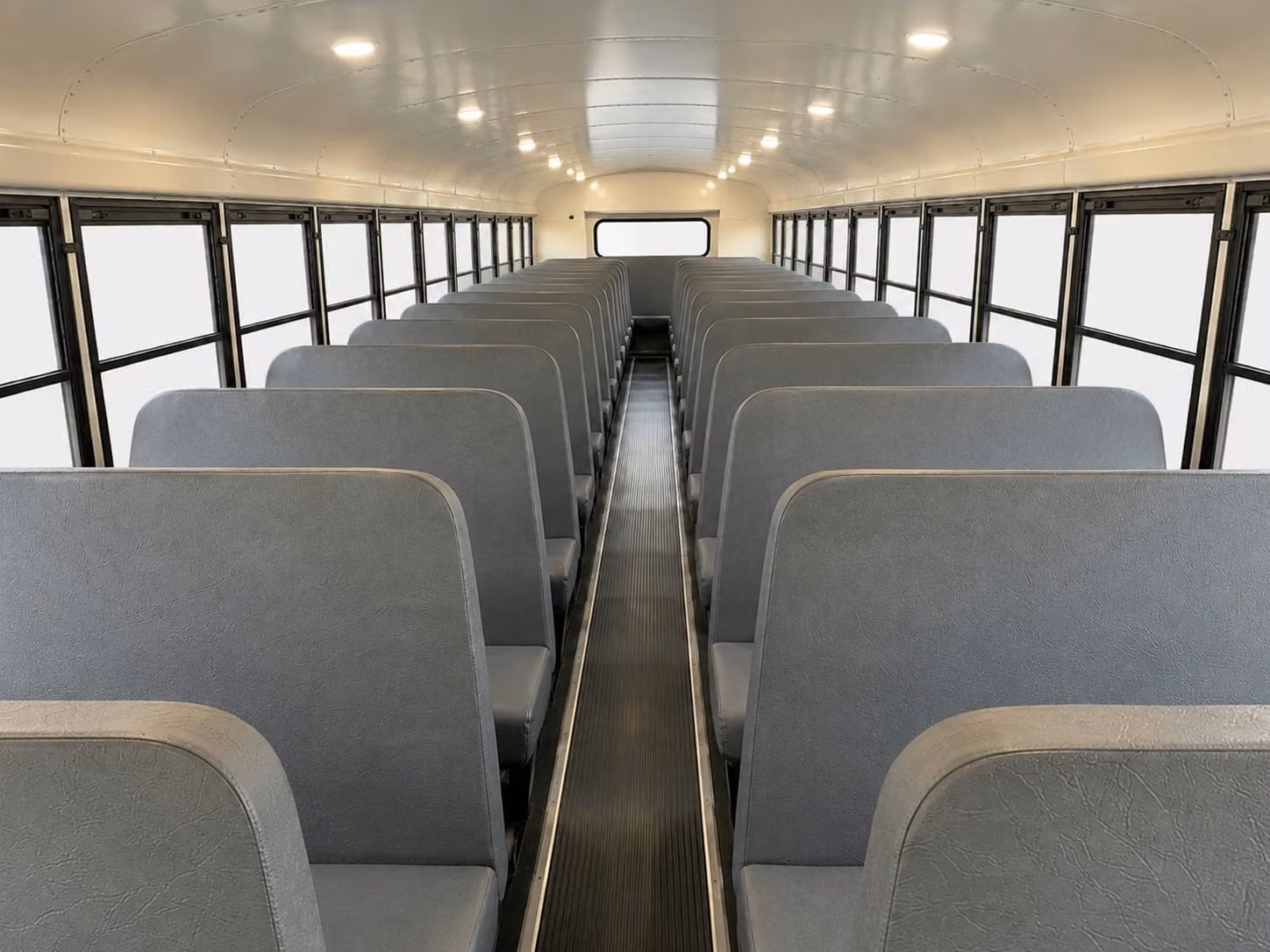 school bus inside